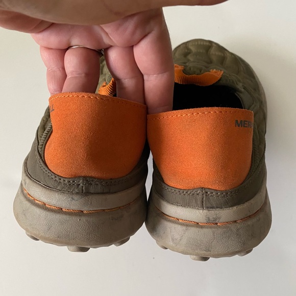 MERRELL Olive MEN'S HUT MOC 2 SLIP ON LOAFER QUILTED SLIPPER SNEAKER Size 9 - Picture 10 of 12